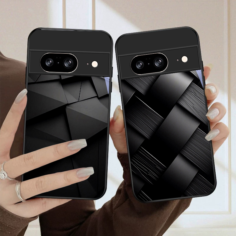 Phone Cases Google Pixel 7 - Funda de teléfono de cristal negro
