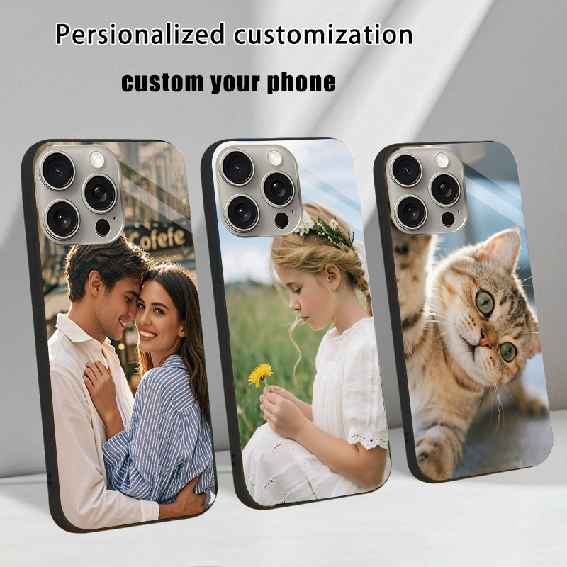 Phone Cases Personalised - Funda de vidrio templado personalizada para