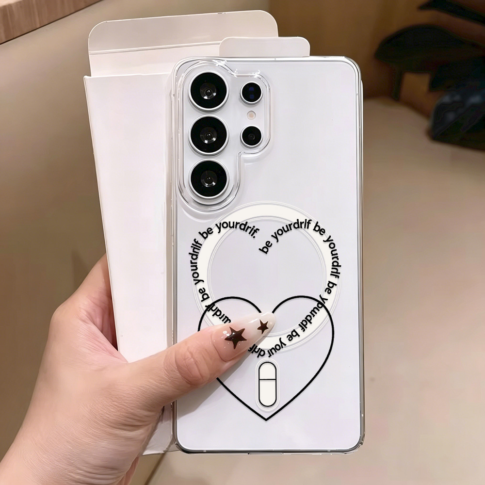 Phone Cases With Magsafe - Funda Transparente con Diseño de Corazón