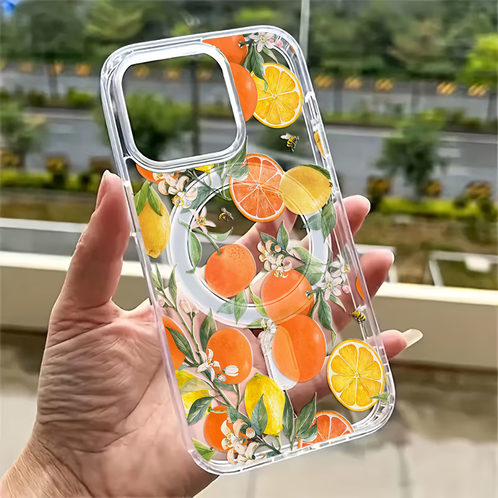 Phone Cases With Magsafe - Funda Transparente con Diseño de Limón