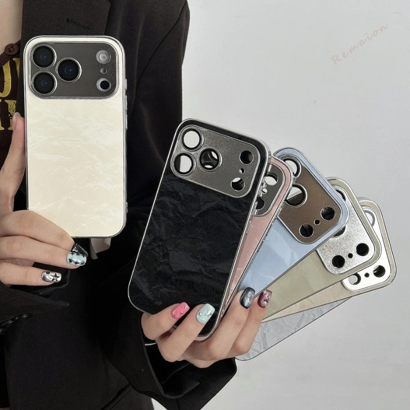Funda de Teléfono de Cuero con - Camera Lens Protector reseña y precio