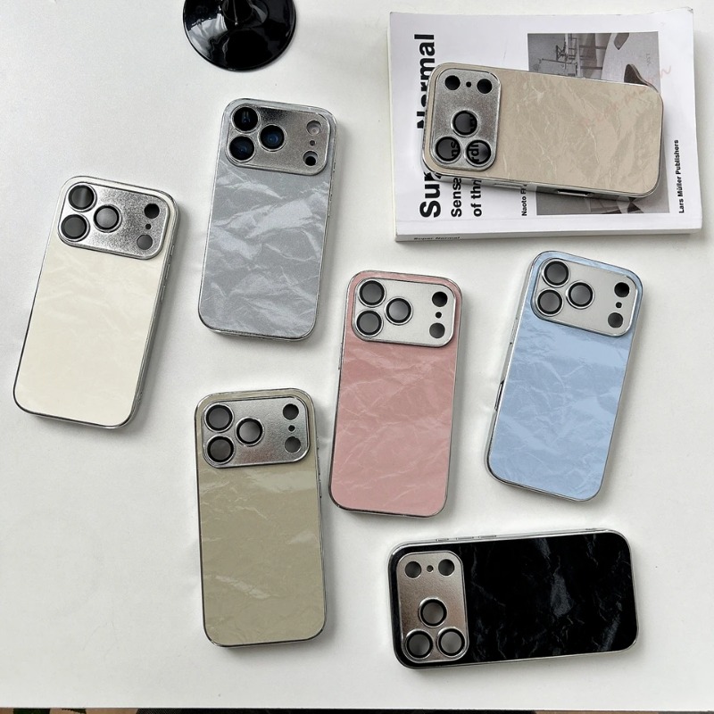 Funda de Teléfono de Cuero con - Camera Lens Protector reseña y precio
