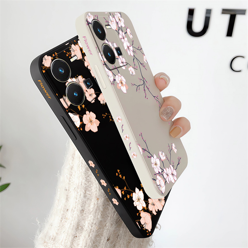 Funda de flores florales para  - Vivo Y28 reseña y precio