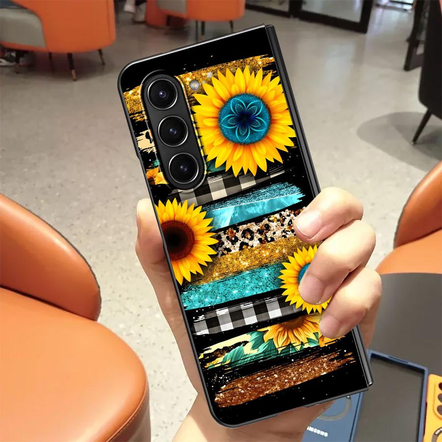 Funda trasera de girasol a ray - Phone Cases Z Fold 7 reseña y precio