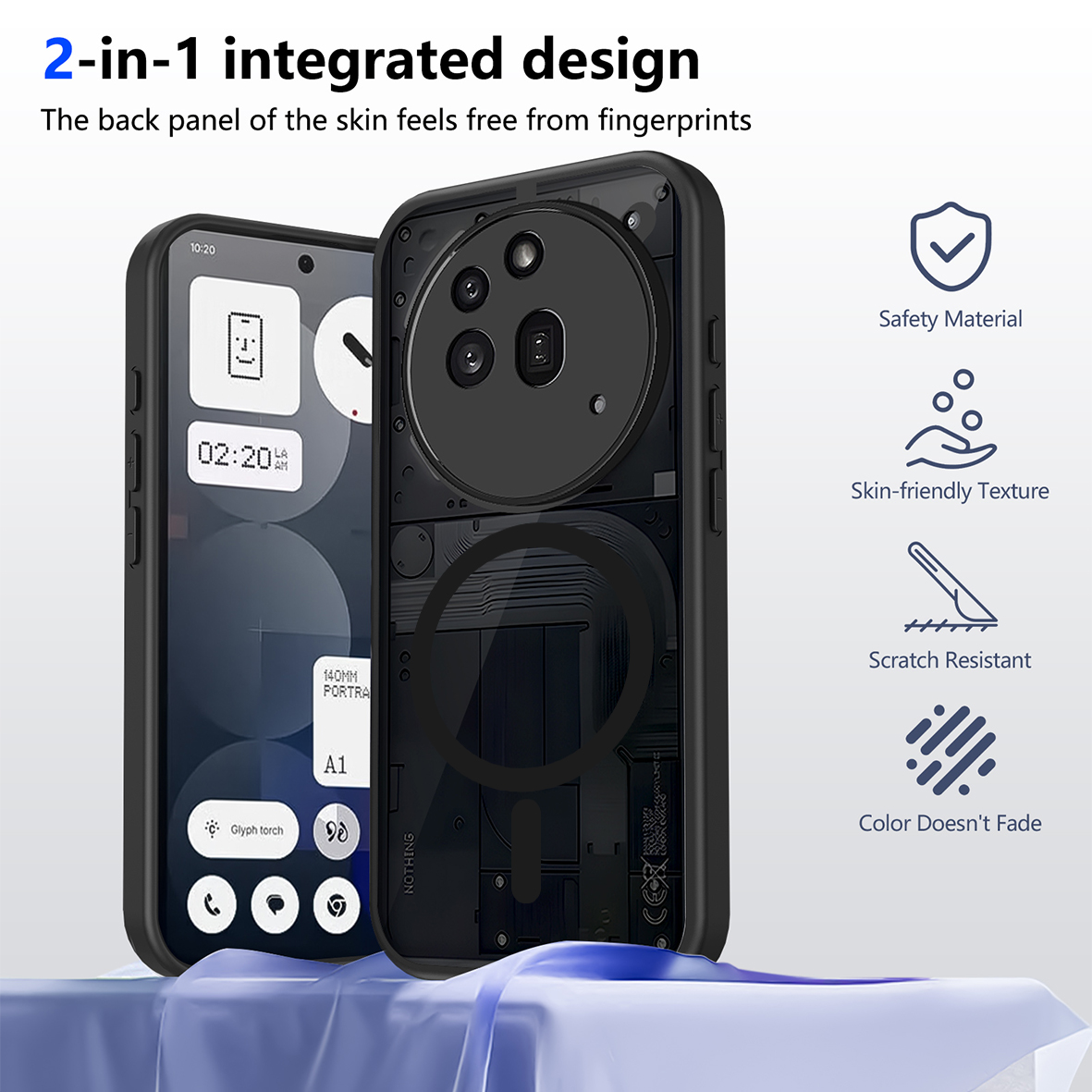 Funda magnética translúcida ma - Phone Cases Nothing 3A reseña y precio