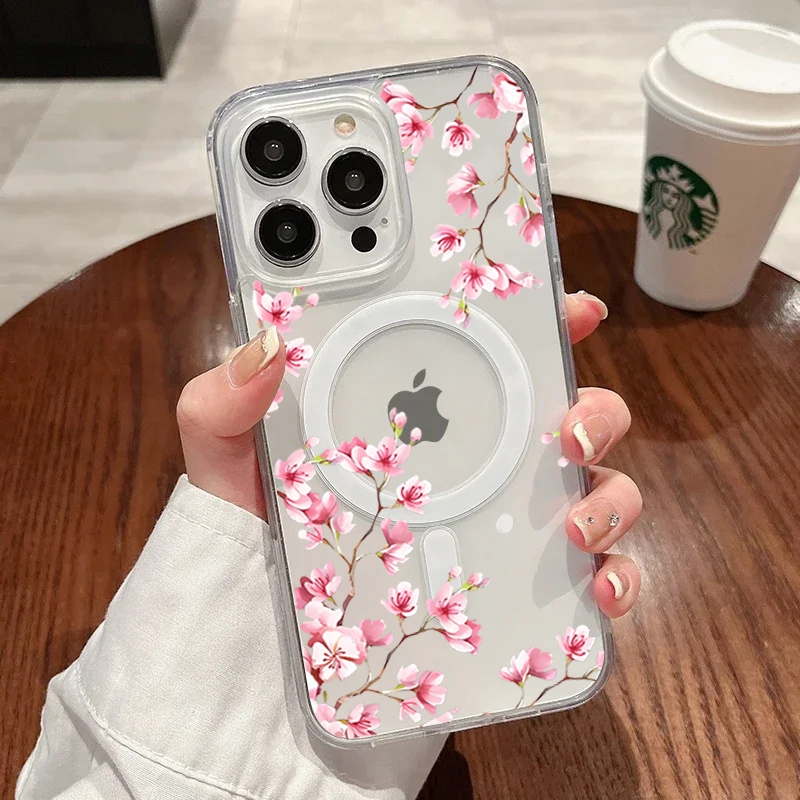 Funda de lujo con flores rosas - Phone Cases With Magsafe reseña y precio