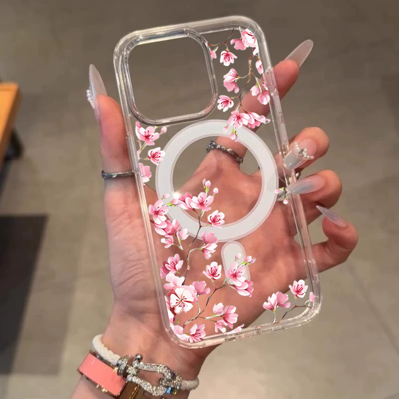 Funda de lujo con flores rosas - Phone Cases With Magsafe reseña y precio