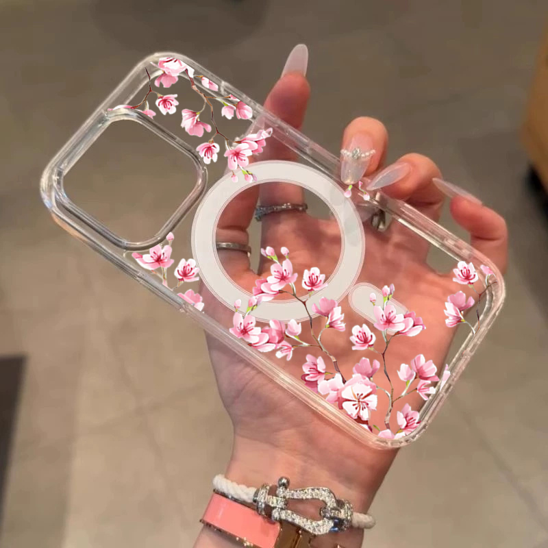 Funda de lujo con flores rosas - Phone Cases With Magsafe reseña y precio