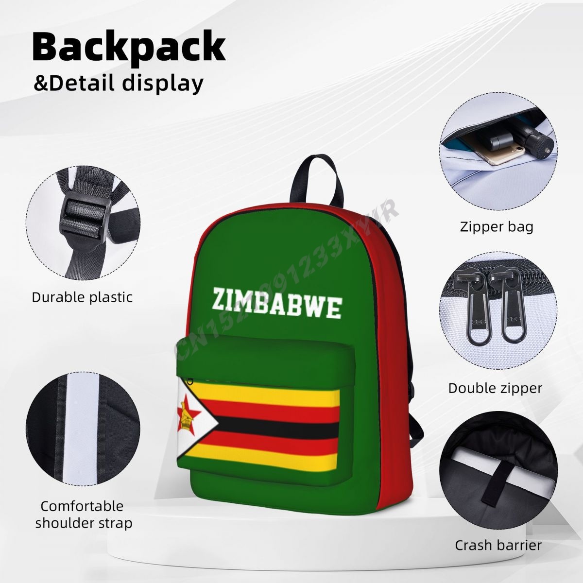 Mochila unisex Bandera de Zimb - Phone Cases Zimbabwe reseña y precio